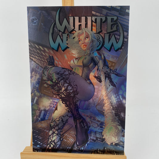 White Widow 6.75" x 10.25" Metallic Print Kickstarter Exclusive NEW Comic Book