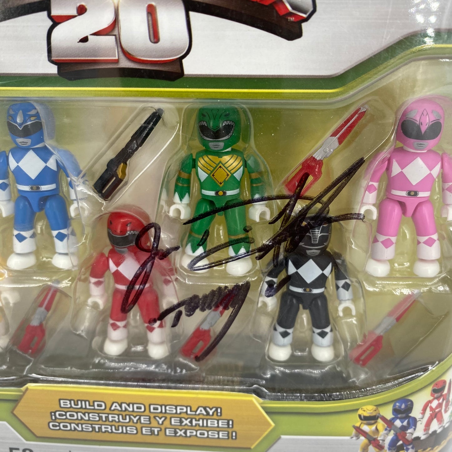 Mega Bloks Mighty Morphin Power Rangers 20th anniversary signed Tommy JDF MMPR