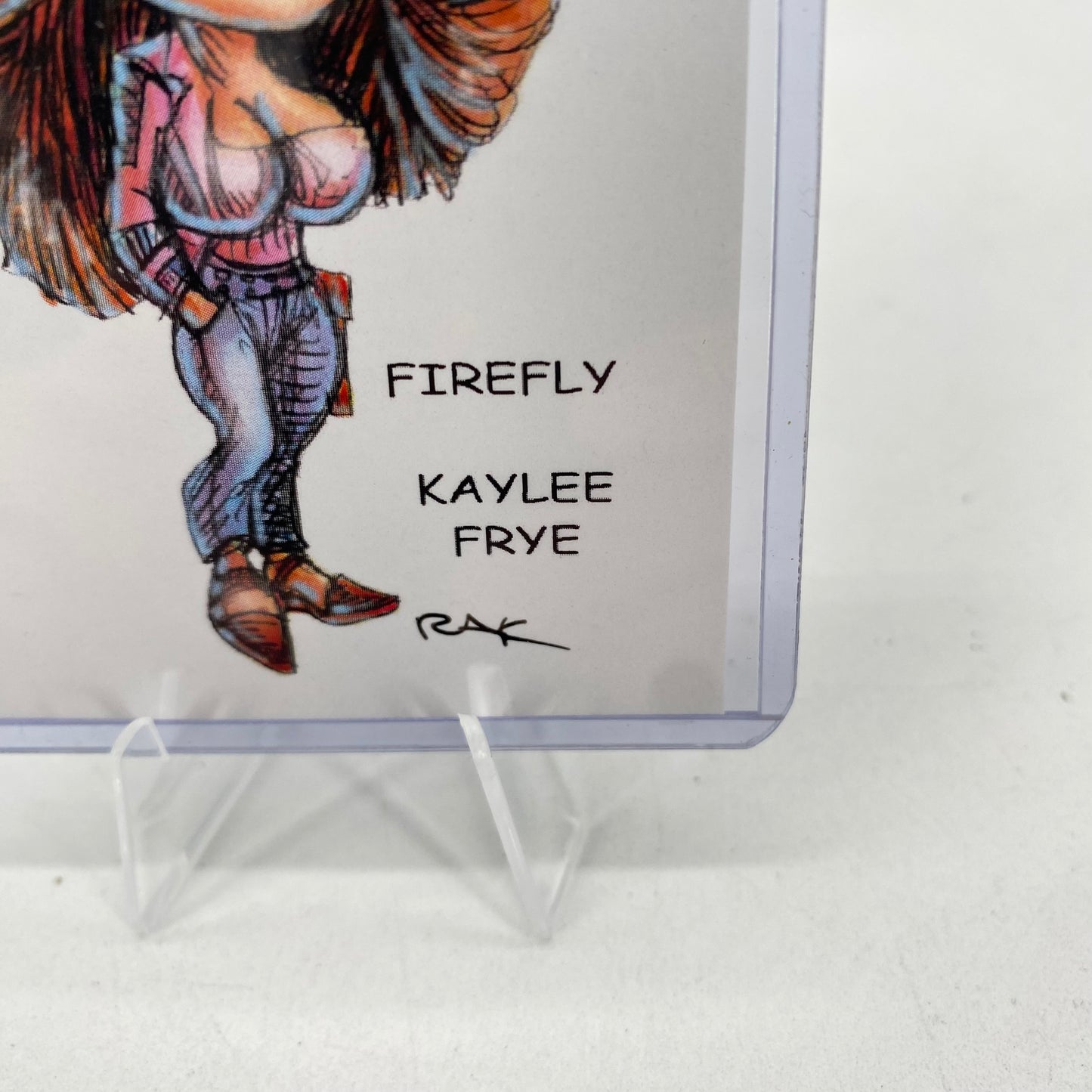 Firefly Kaylee Frye RAK Trading Art Card Signed By Artist Free Top Loader