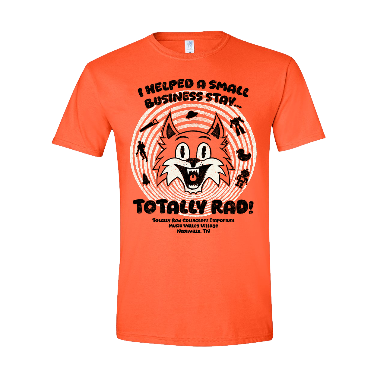 Totally Rad Tee - ORANGE!
