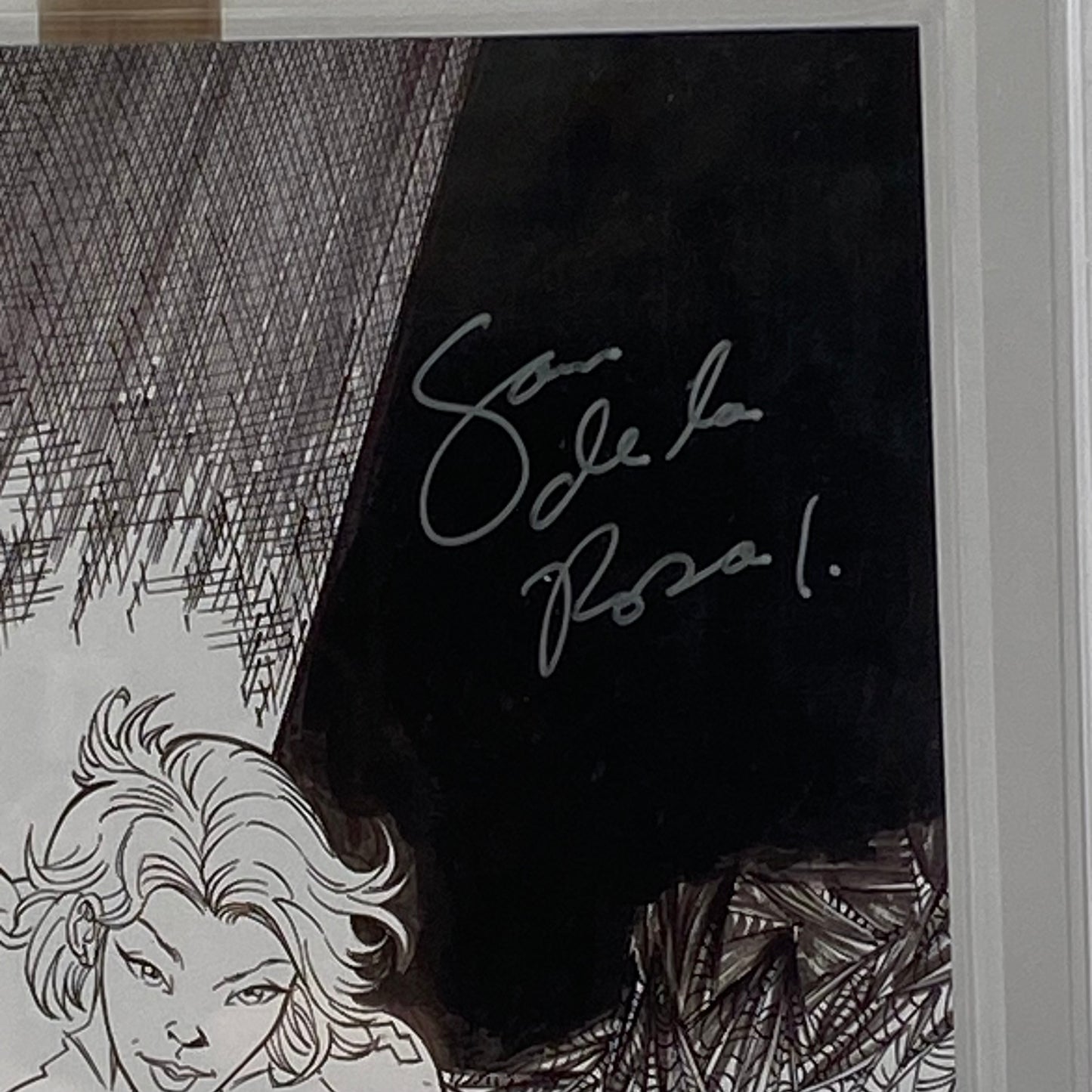 White Widow #2 Graded 9.6 Comic Book CBCS Signed B&W Virgin Cover Sam Se La Rosa