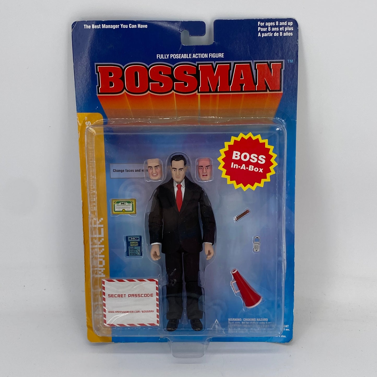 Happy Worker Bossman Action Figure Boss In-A-Box New Sealed