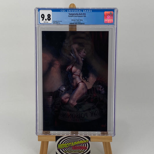 Vampirella #V5 #10 Graded 9.8 CGC Dynamite Comic Book Slab Virgin Cover (Copy)