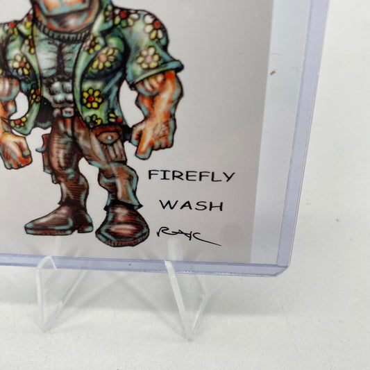 Firefly Hoban Washburne Wash RAK Trading Art Card Signed By Artist Free Top Loader