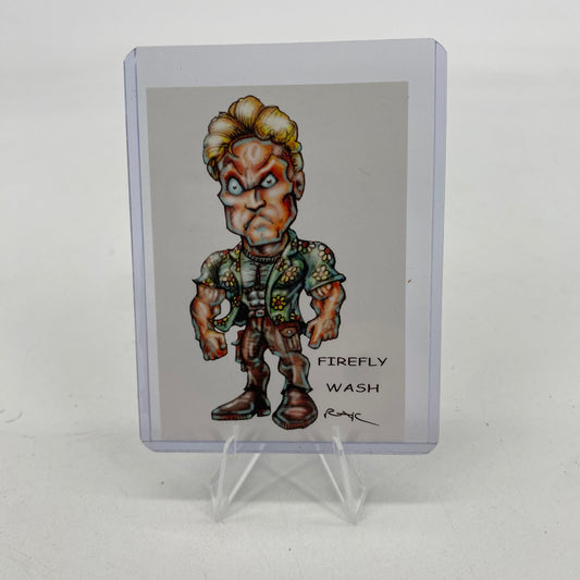 Firefly Hoban Washburne Wash RAK Trading Art Card Signed By Artist Free Top Loader