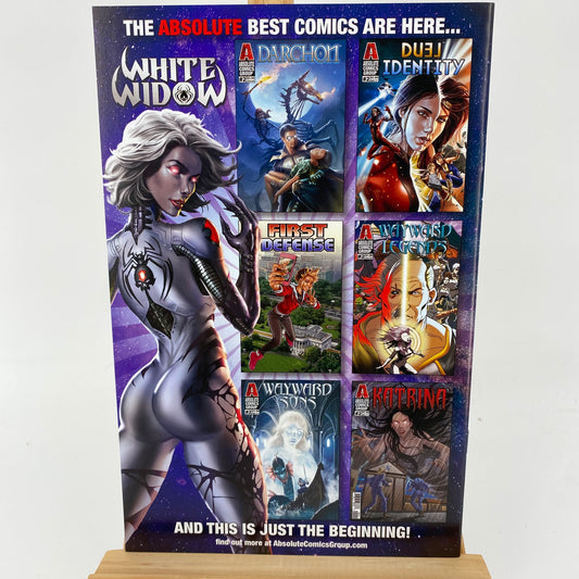 White Widow #2 Foil Logo Absolute Comics Variant Cover 2019 NEW Comic Book
