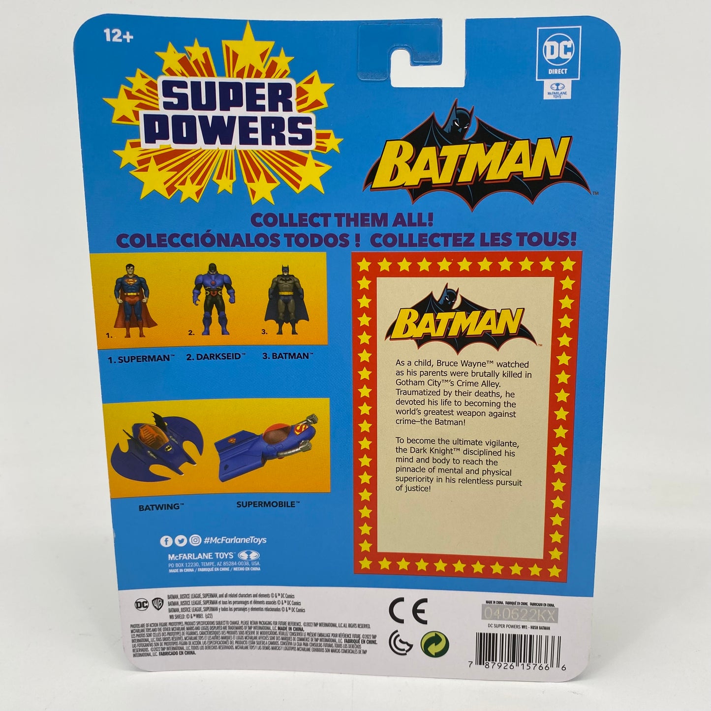 Super Powers Hush Batman 80s Retro Action Figure 4" Figure McFarlane DC NIB