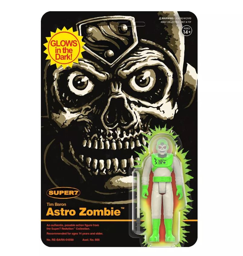Astro Zombie Super7 Reaction Glows in the Dark Figure