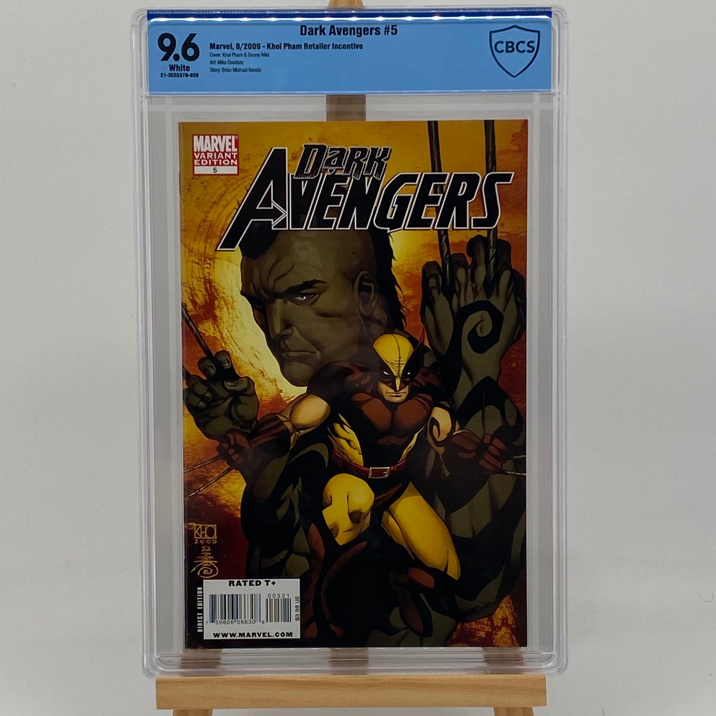 Dark Avengers #5 Graded 9.6 Comic Book CBCS Marvel Comics Wolverine Variant Edition
