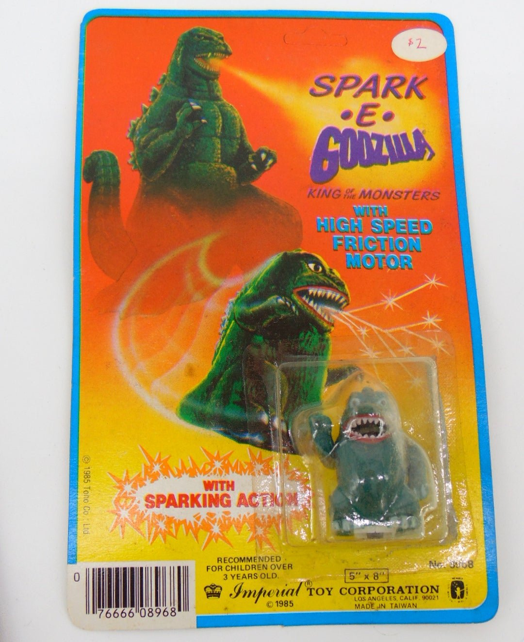 Spark E Monster Godzilla 1985 Vintage Imperial Toys *READ*