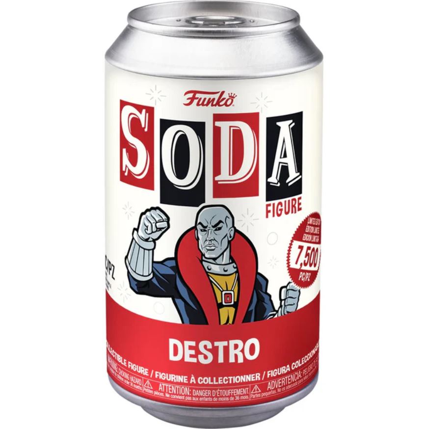 Destro Soda Chase with Can and Cap G.I. Joe Funko