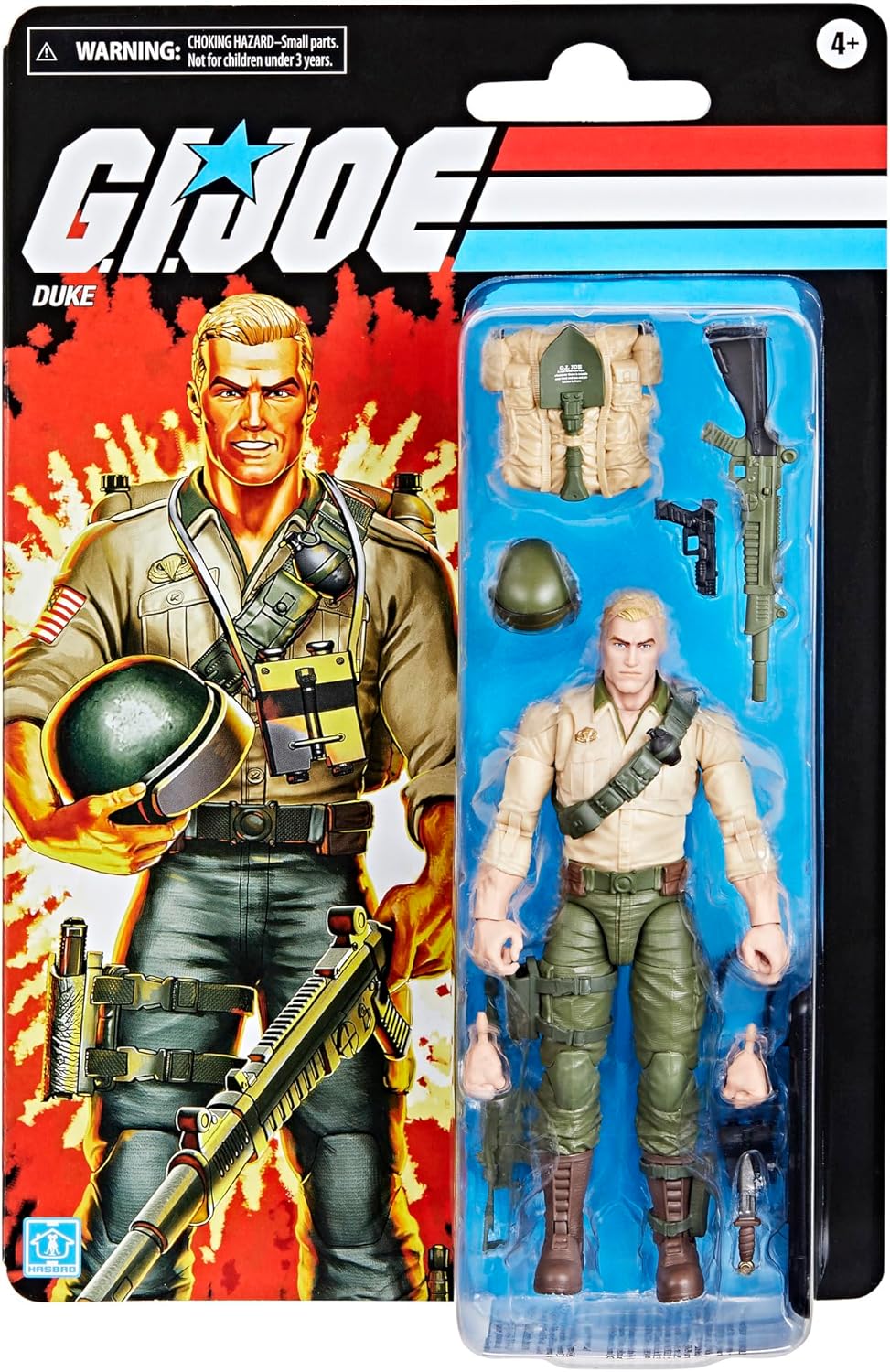 Retro Cardback Duke G.I. Joe Classified Series, 6-Inch Action Figure