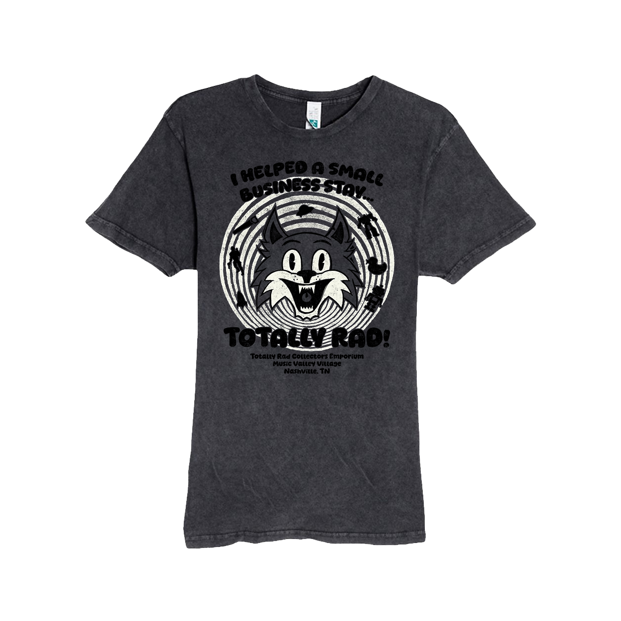 Totally Rad Tee - Charcoal Gray!