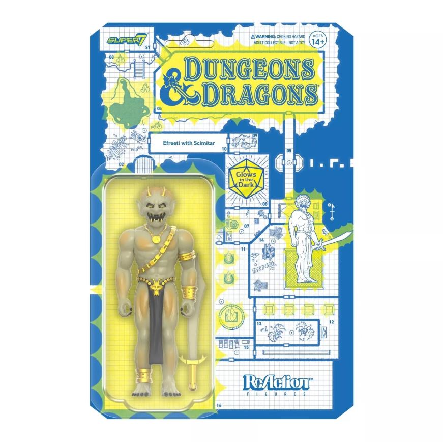 Efreeti Super7 Reaction Glow In the Dark With Scimtar Dungeons & Dragons Figure