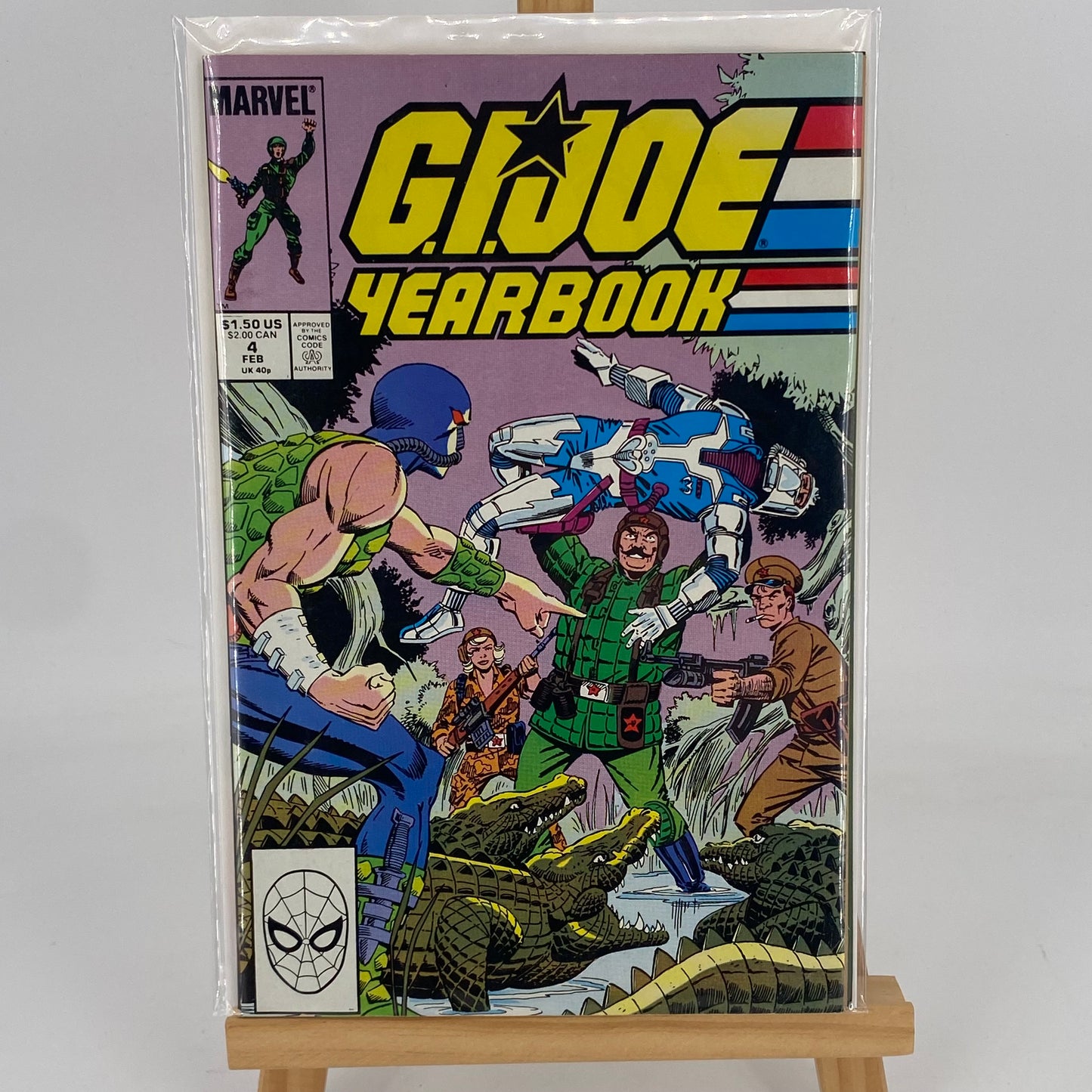GI JOE YEARBOOK #1 2 3 4 1985 Marvel Complete Set 4 Comic Book Lot