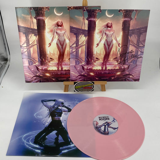 SIGNED Paris Hilton Infinite Icon Baby Pink Vinyl LP Autopenned Repo Opera