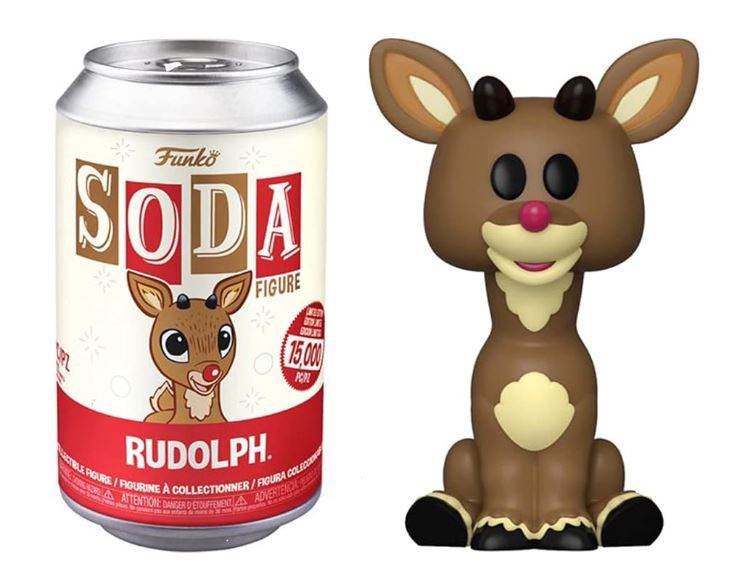 Rudolph Red Nose Reindeer Funko Soda Common Opened Christmas