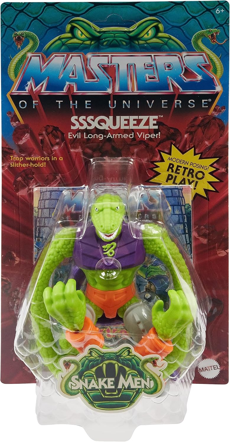 Sssqueeze MOTU Figure Retro Masters of the Universe Origins Mattel 2023 NEW