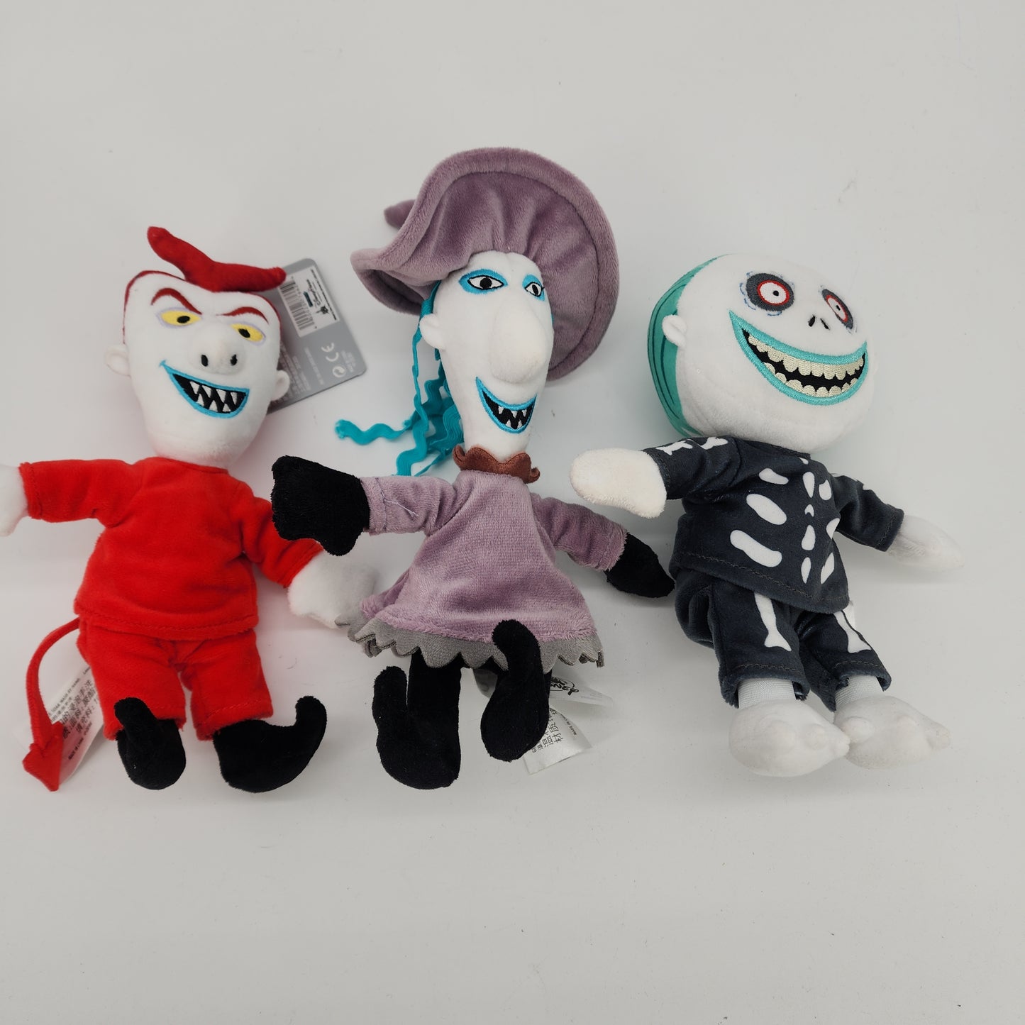 Disney Parks Lock Shock And Barrel Plush Set Nightmare Before Christmas 7” inch