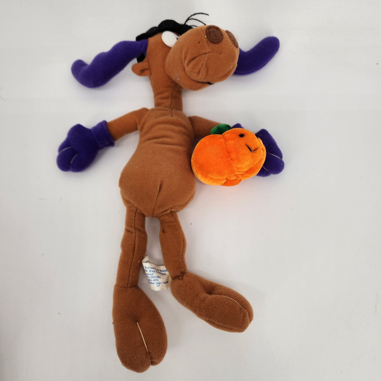 Bullwinkle with Pumpkin and Witch Hat HALLOWEEN 15" Plush Figure