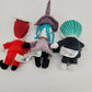 Disney Parks Lock Shock And Barrel Plush Set Nightmare Before Christmas 7” inch