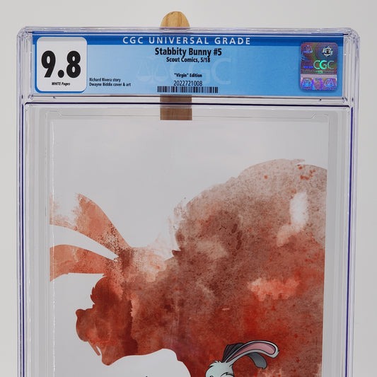Stabbity Bunny #5 Graded 9.8 CGC Slab Scout Comics Book Virgin Cover