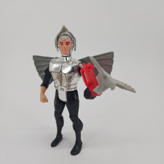 Quicksilver w/ Tally Hawk in Ultrasonic Suit Silverhawks 1988 Kenner