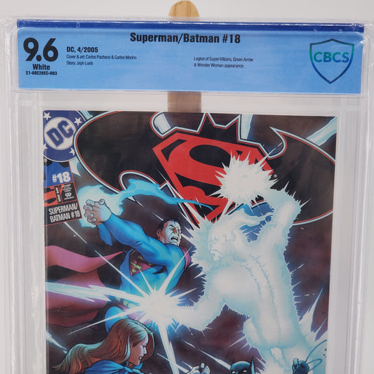Superman/Batman #18 DC Comic Book Graded 9.6 CBCS 2005 Slab
