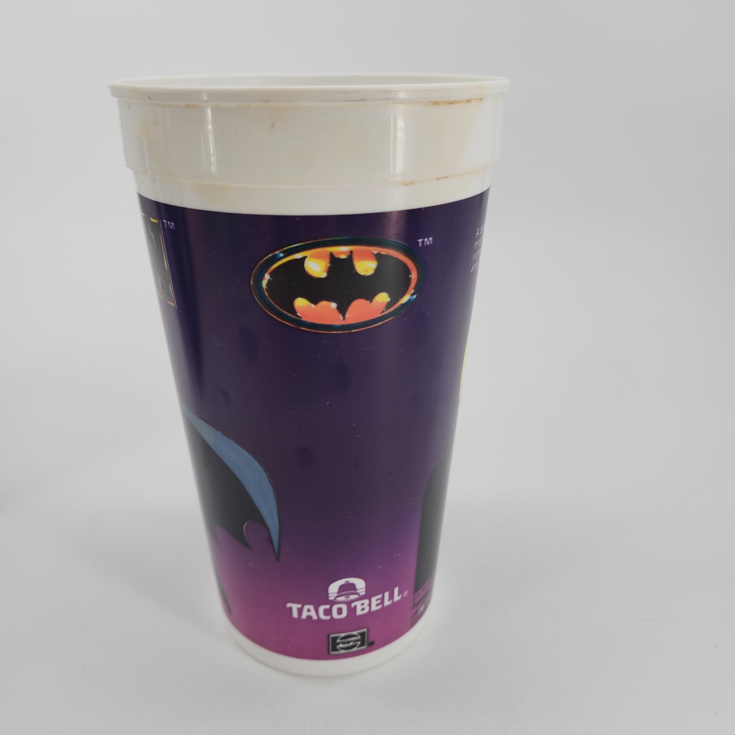 Batman Movie Taco Bell Cup 1989 Complete Set Of 4  Batmobile Batwing Gotham City Complete