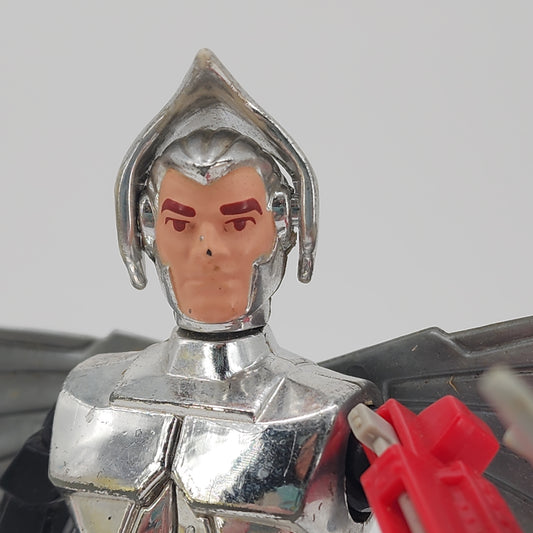 Quicksilver w/ Tally Hawk in Ultrasonic Suit Silverhawks 1988 Kenner