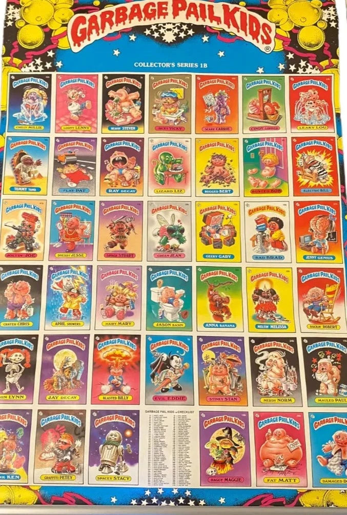 Garbage Pail Kids 1 B #15-420 Collector Series 1985  Poster 23x35 Topps Vintage