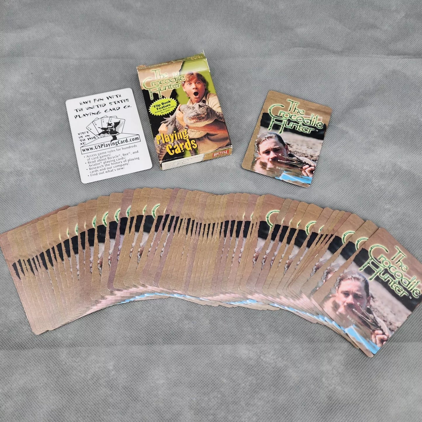 The Crocodile Hunter Steve Irwin Retro 2001 Official Playing Card Deck